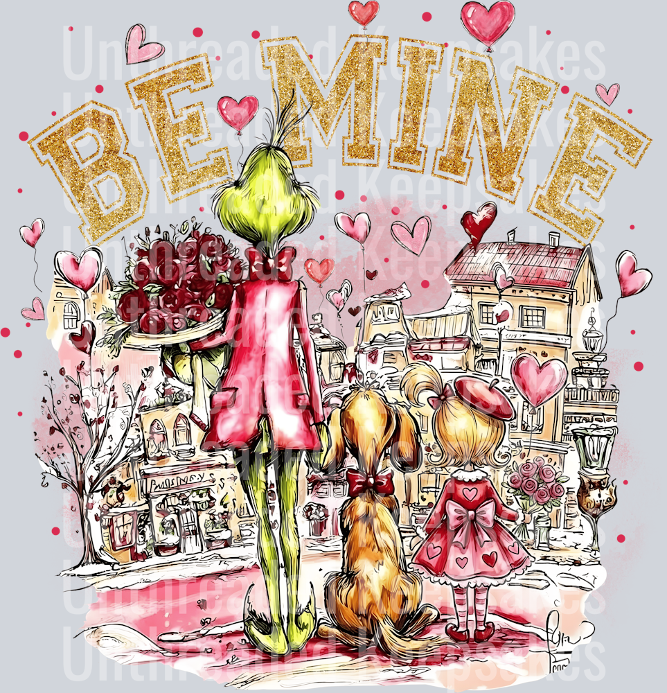 BE MINE GRINCH DTF TRANSFER