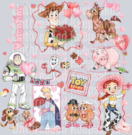 TOY STORY VALENTINES DTF TRANSFER