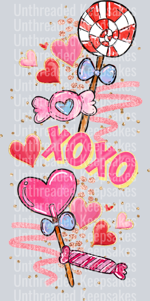 Valentine Lollipop DTF Transfer