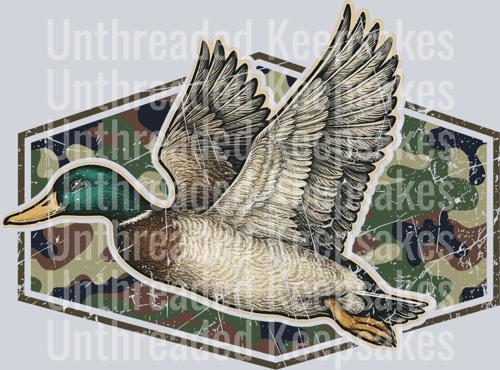 Camo Duck DTF Transfer