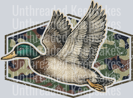 Camo Duck DTF Transfer