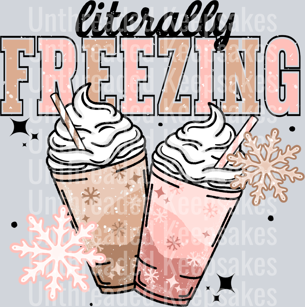 Literally freezing coffeeDTF Transfer