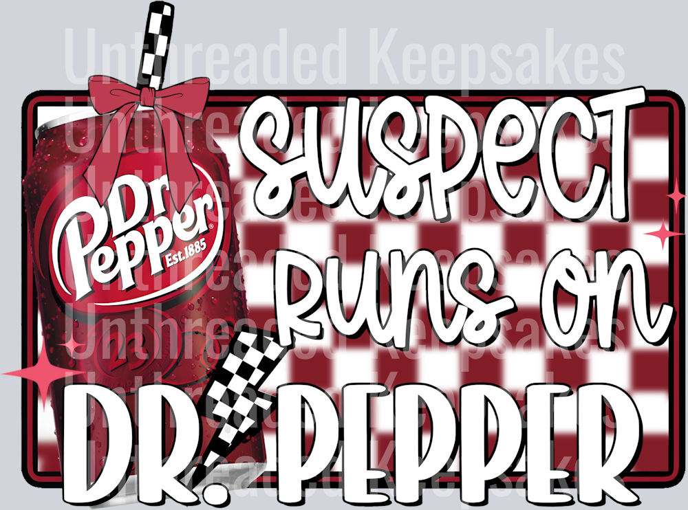 Dr Pepper DTF Transfer