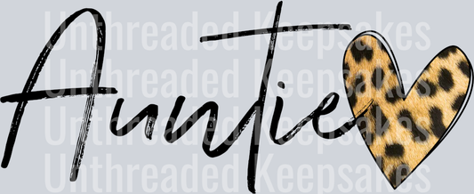 Auntieleopardheartfur DTF Transfer