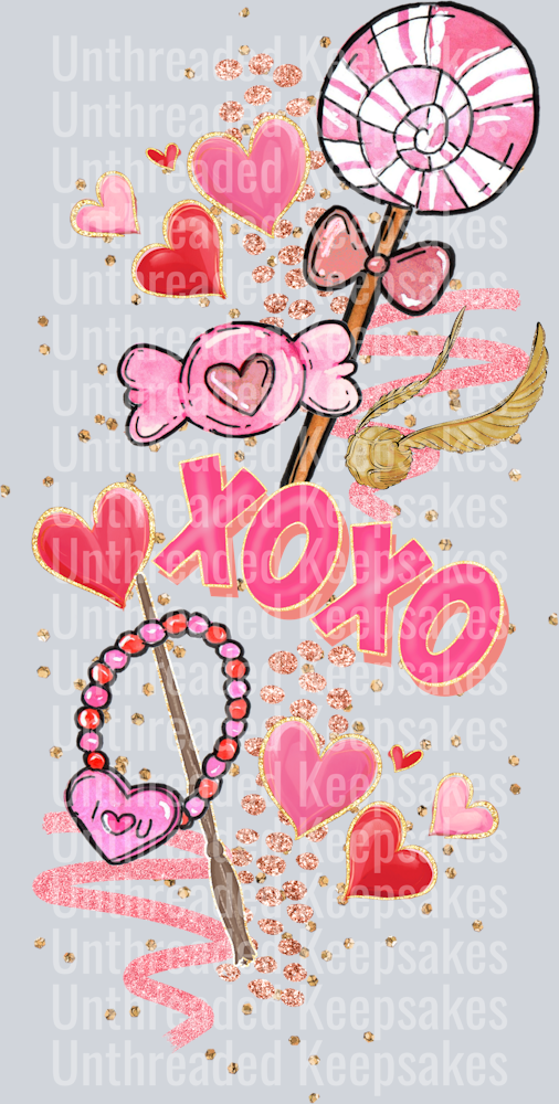 XOXO Potter Polaroid sleeve DTF Transfer