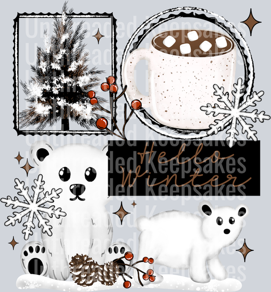 Hello_Winter  DTF Transfer