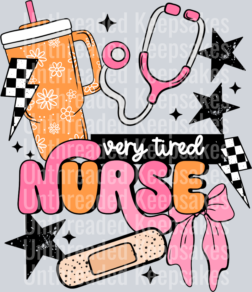 Very_tired_Nurse_ DTF Transfer