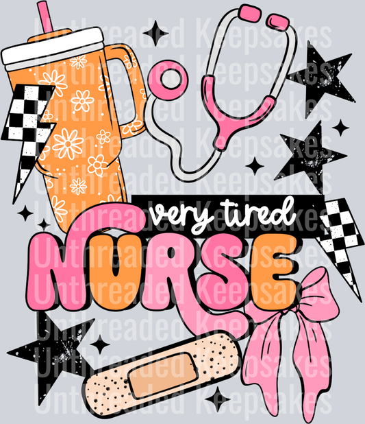 Very_tired_Nurse_ DTF Transfer