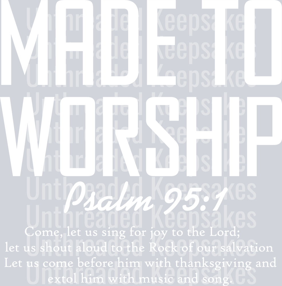 made to worship wh DTF Transfer