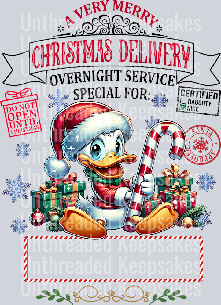 Donald Duck Tote Bag DTF Transfer