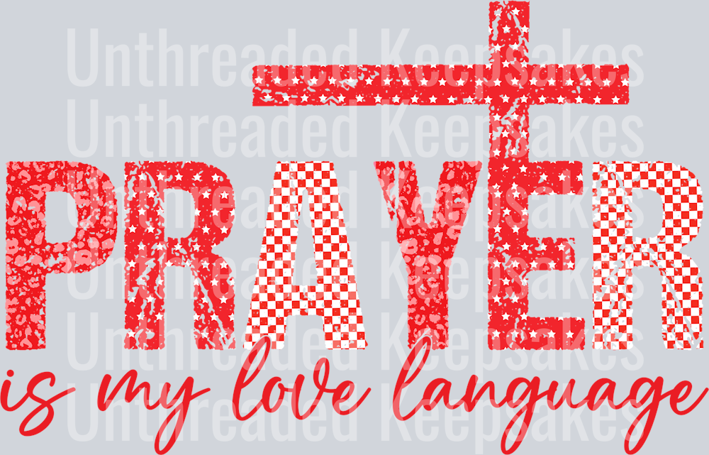 Prayer Red  DTF Transfer