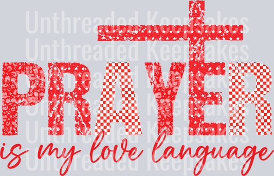 Prayer Red  DTF Transfer