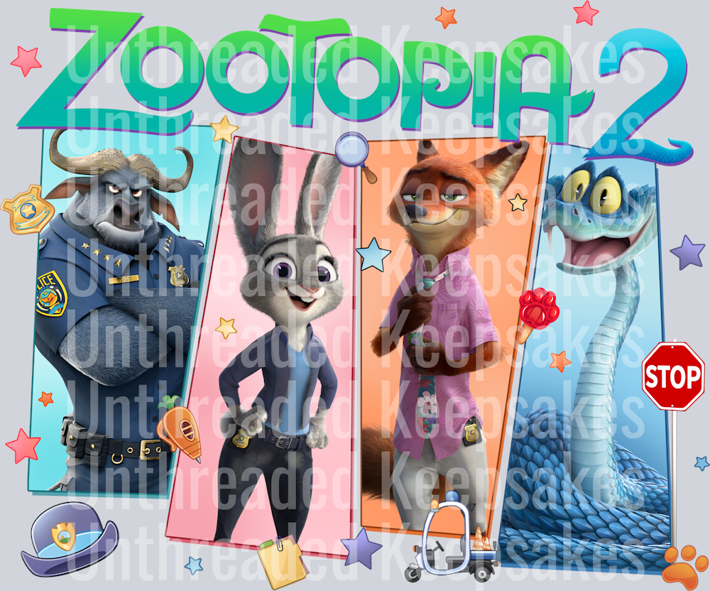 Zootopia 2 DTF Transfer