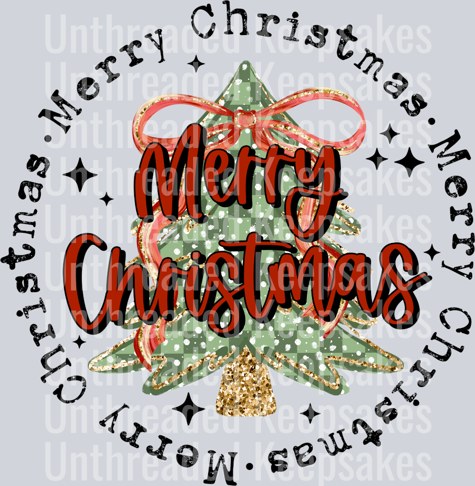 Merry_Christmas_Circle_Black_WordsDTF Transfer
