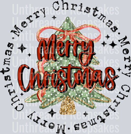 Merry_Christmas_Circle_Black_WordsDTF Transfer