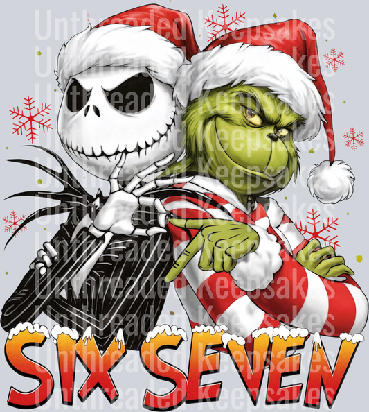 67 jack grinch  DTF Transfer