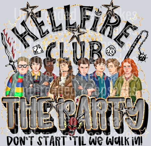 ST Hellfire Club Party DTF Transfer