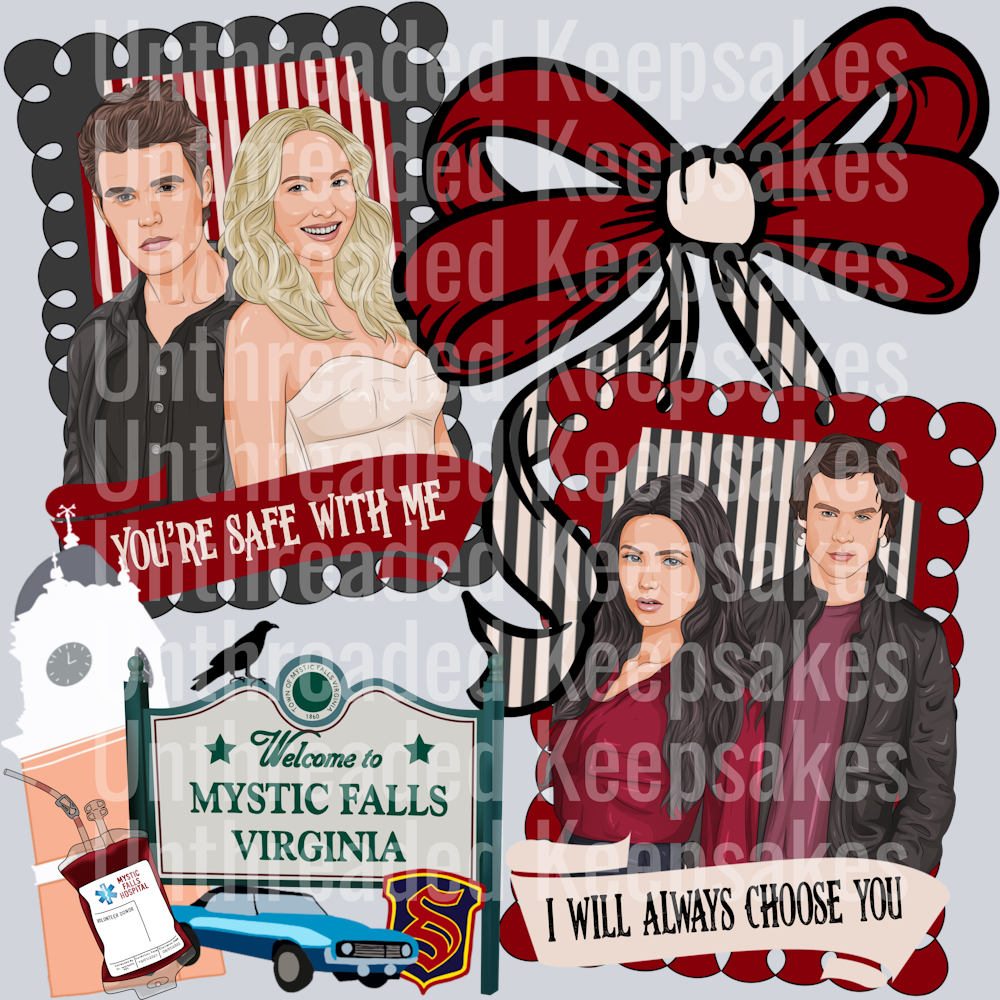TVD Coquette Collage DTF Transfer
