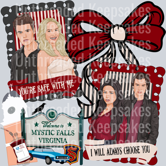 TVD Coquette Collage DTF Transfer