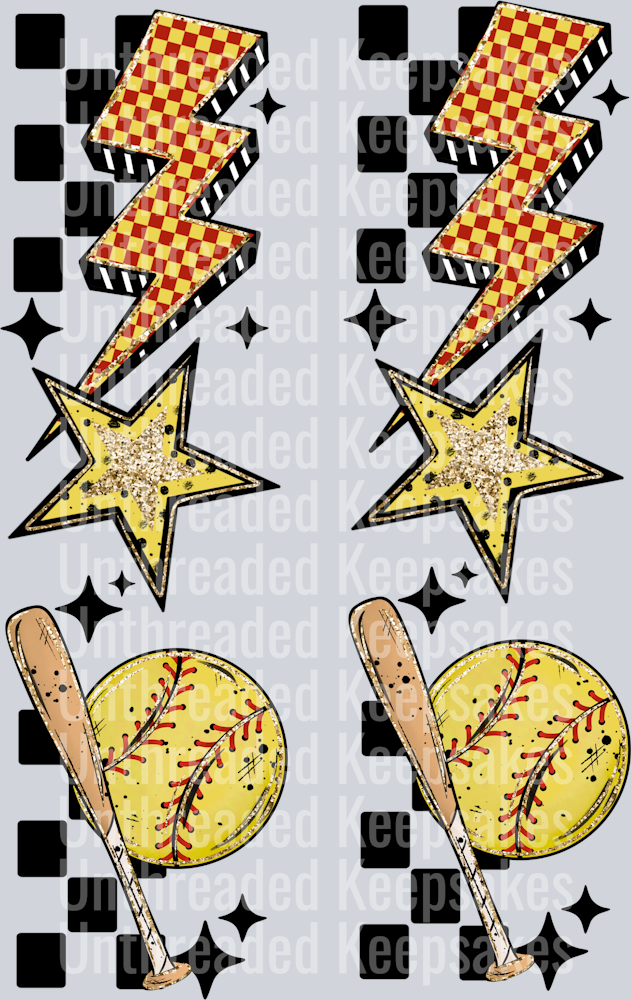 Softball_Sleeve DTF Transfer