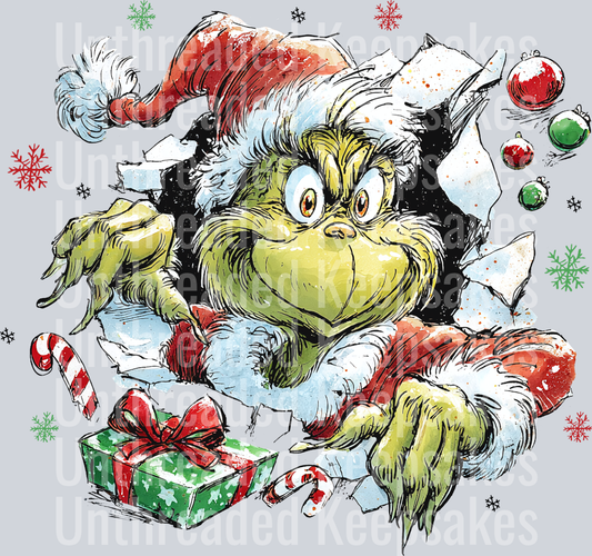 GRINCH FORNT DTF TRANSFER