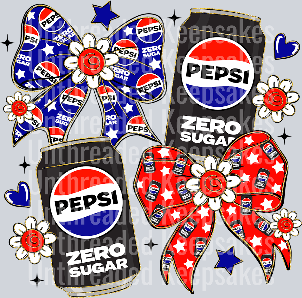 Zero Pepsi DTF Transfer