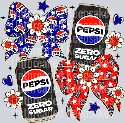 Zero Pepsi DTF Transfer