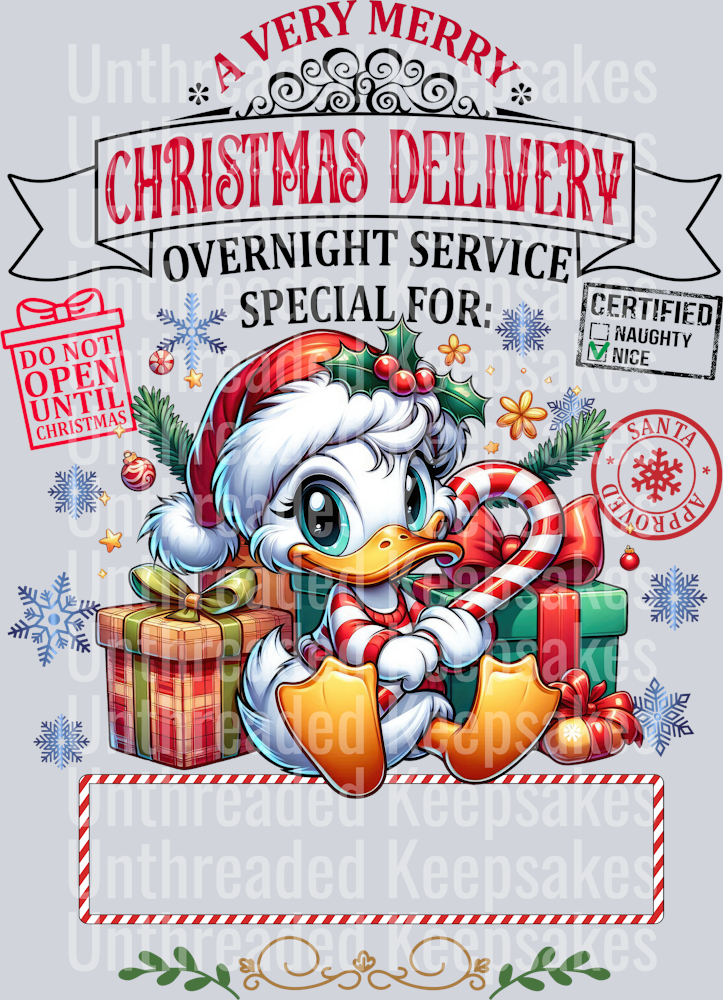 DOnald Duck Tote Bag DTF Transfer