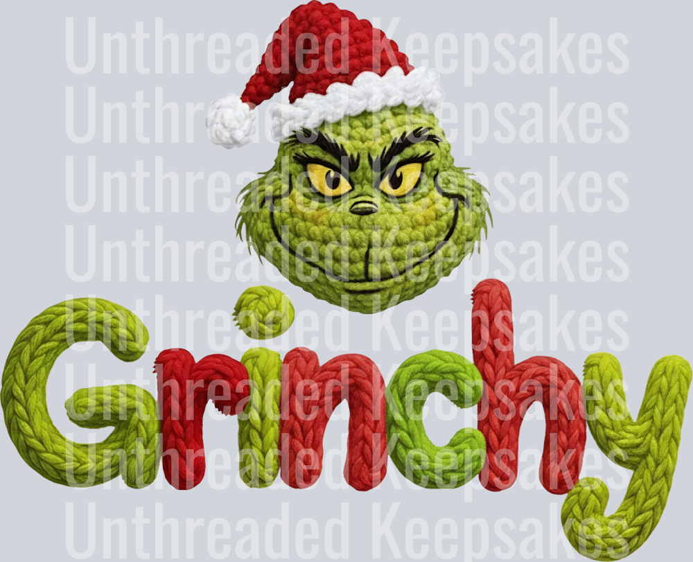 Grinchy DTF Transfer