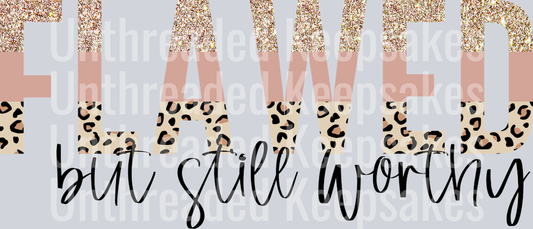 Flawed leopard glitter bohoDTF Transfer