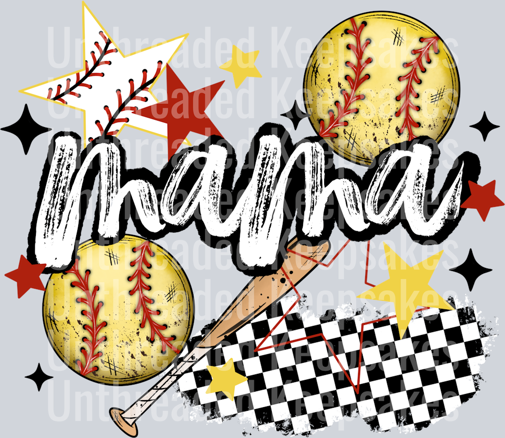 Mama_Softball DTF Transfer