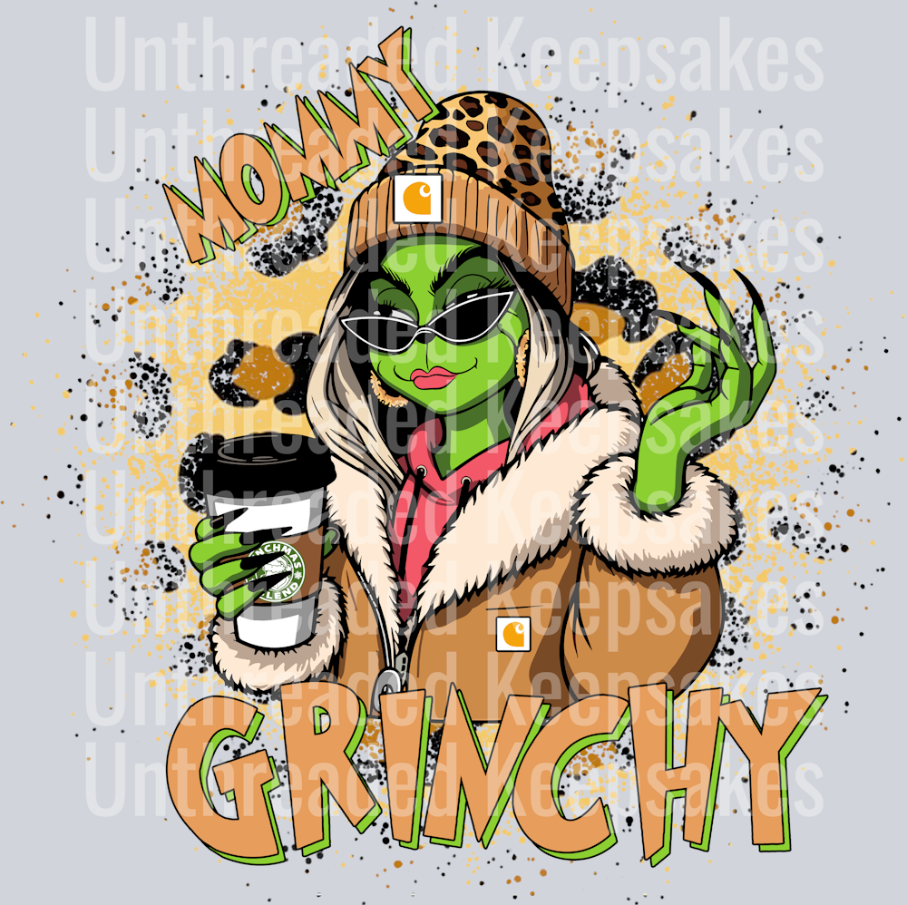 Mommy grinch’s DTF Transfer
