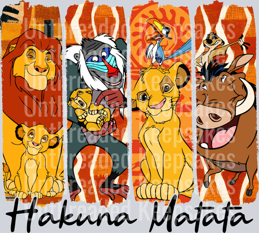 Lion King BrushstrokeDTF Transfer
