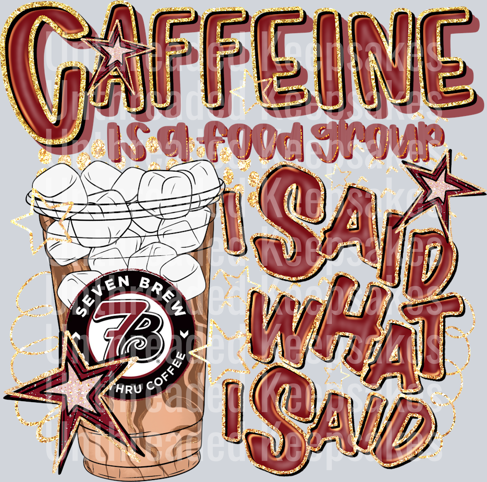 Caffeine 7Brew Iced DTF Transfer