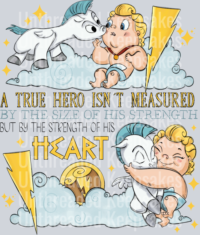 Hero Heart DTF Transfer