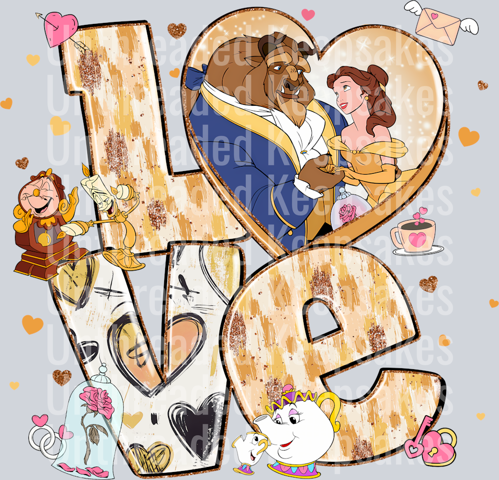 Love Beauty DTF Transfer