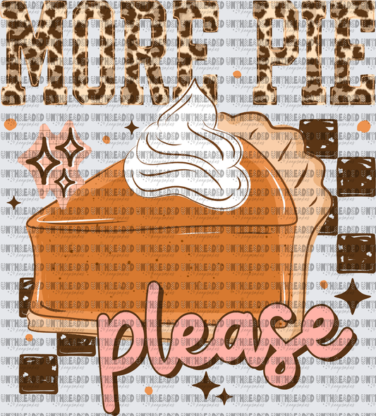 More Pie Please Leopard Print Pumpkin Pie Slice Whipped Cream