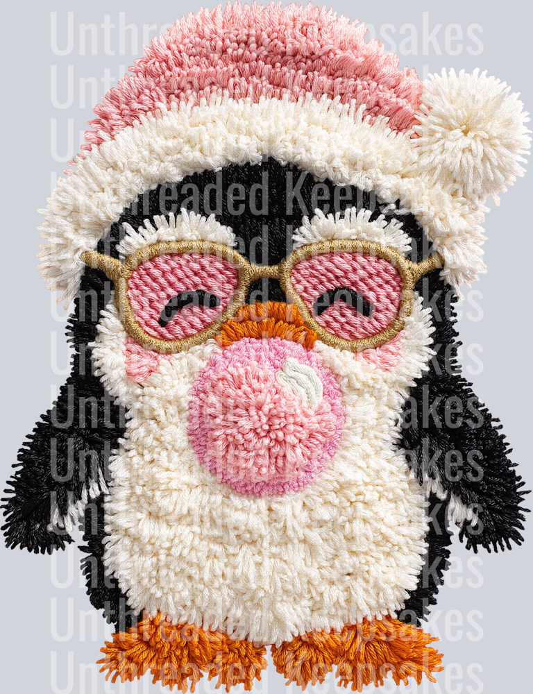 Penguin Bubblegum  DTF Transfer