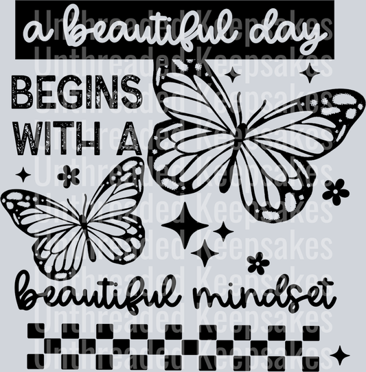 A beautiful mindset blackDTF Transfer