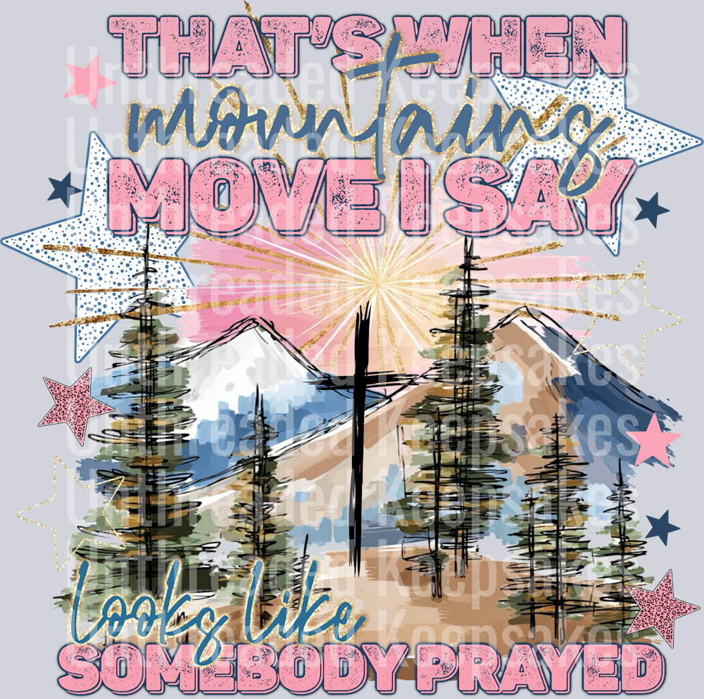 Mountains  DTF Transfer