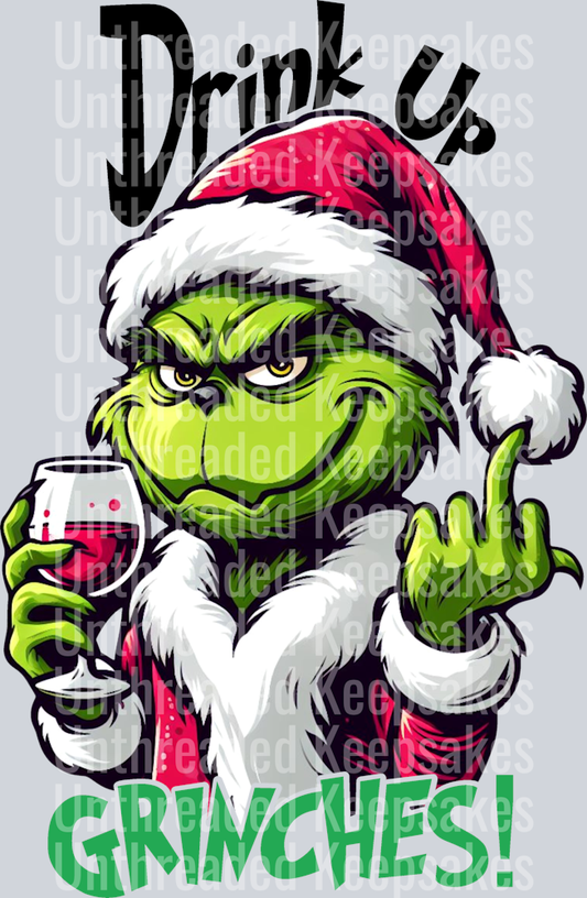 DrinkUpGrinches  DTF Transfer