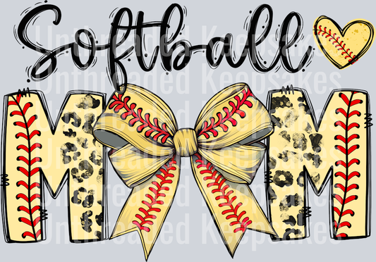 SoftballMomBDL1  DTF Transfer