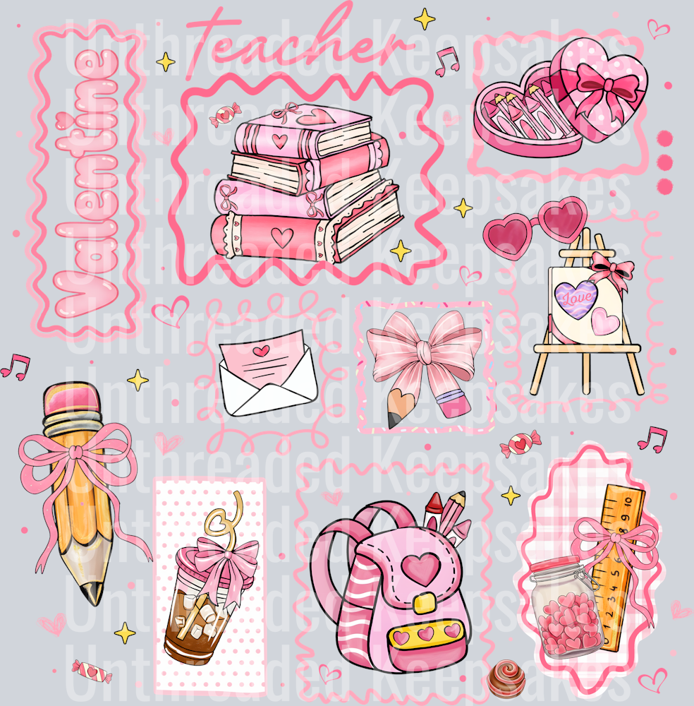 TEACHER VALENTINESDAY DTF TRANSFER
