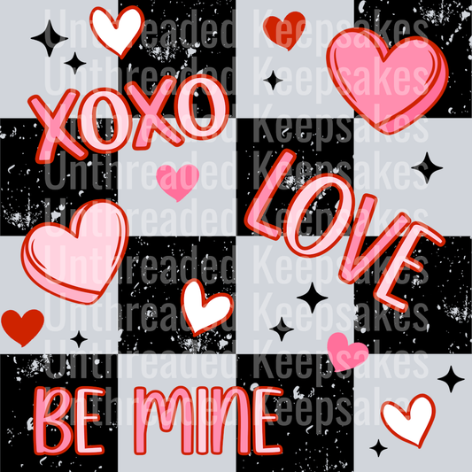 Xoxo_love_Be_Mine_DTF Transfer