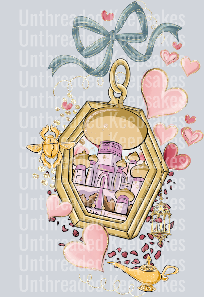 Love Locket Jasmine Sleeve  DTF Transfer