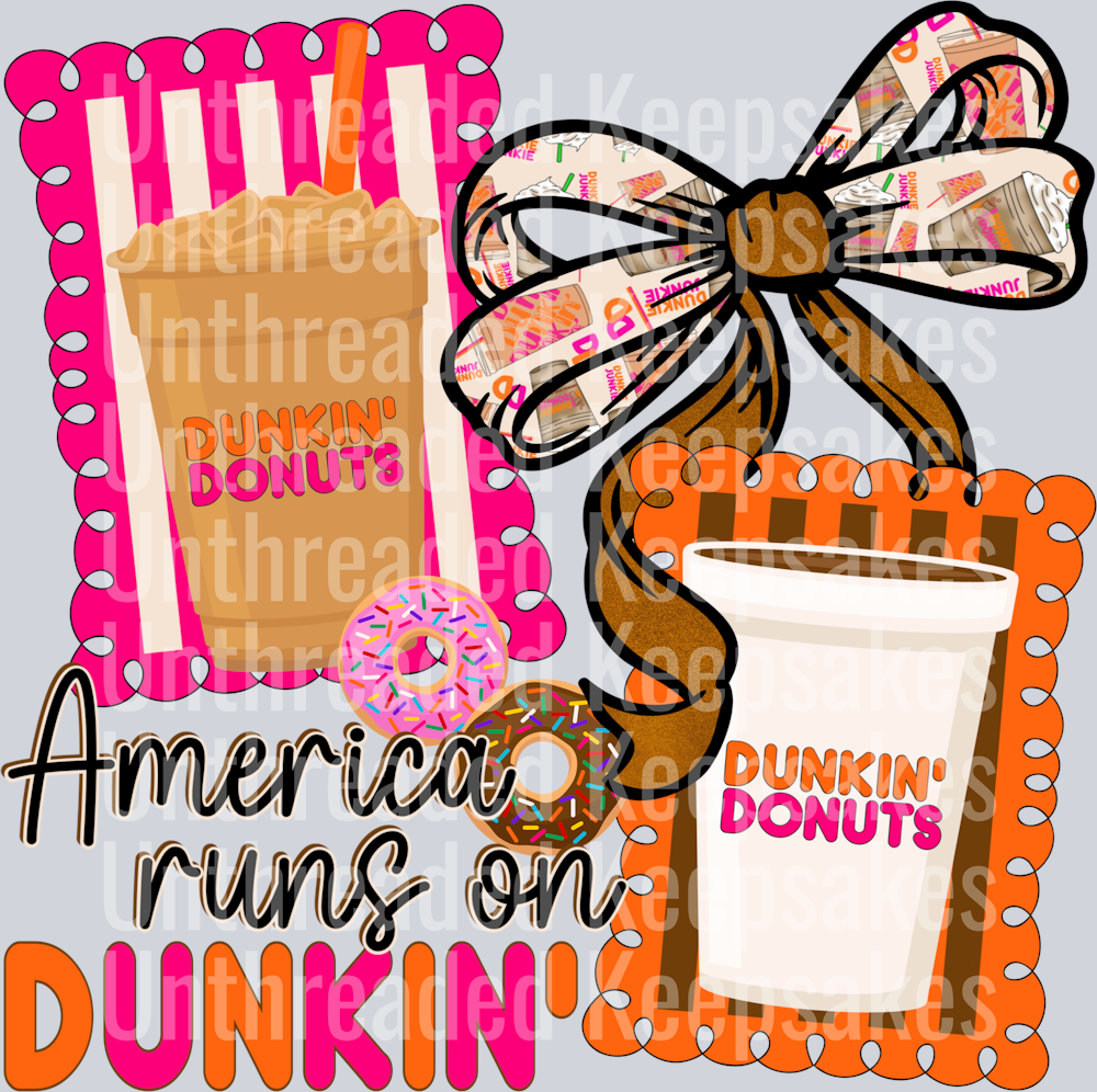 DUNKIN DONUTS DTF Transfer