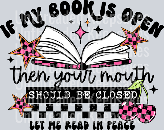 If_My_Book_Is_Open Minnie Mickey Valentines DTF Transfer