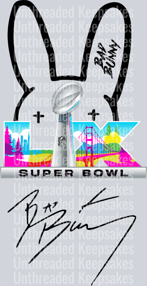 NFL Bad Bunny Super Bowl 2026DTF Transfer