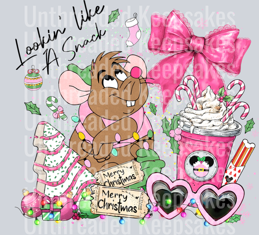 Just a girl Pink DTF Transfer