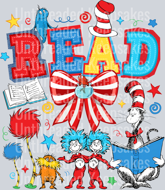 Dr Seuss Scrapbook ReadDTF Transfer